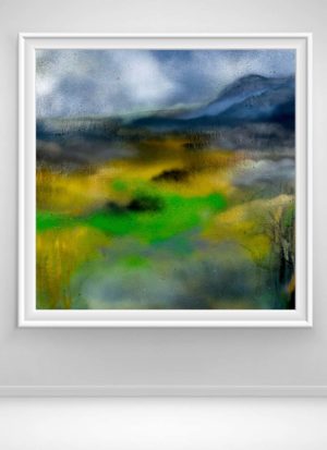 Blueberry Hills abstract landscape signed giclee art print