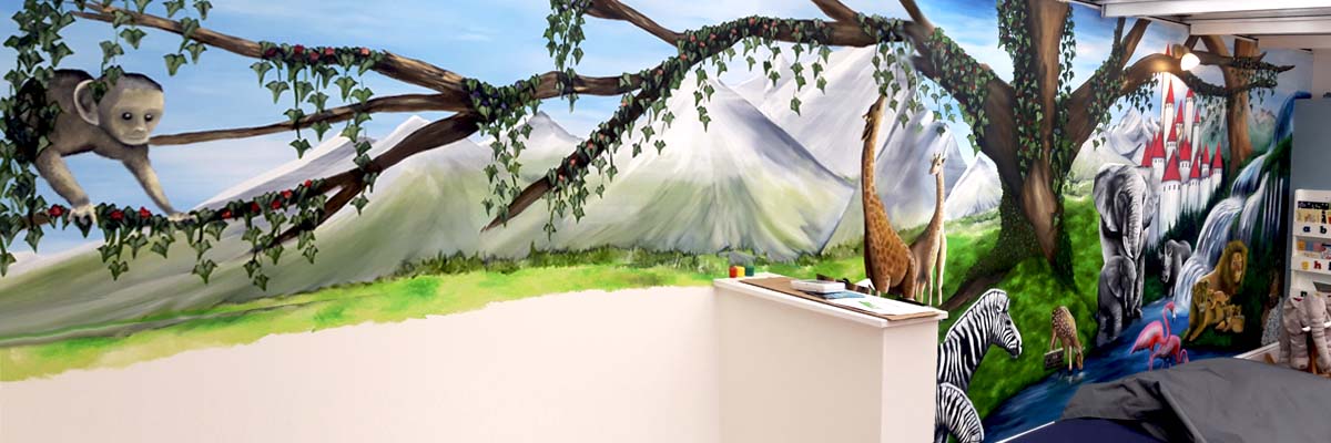 Children's playroom mural commission