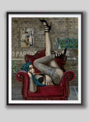 I really don't care anymore by Mark Fox fine art giclee print