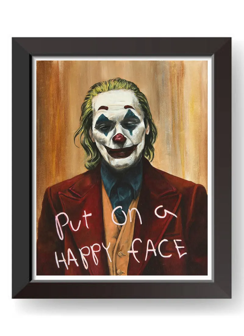 Put On A Happy Face Joker Fine Art Print Creativefolk