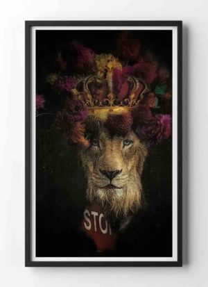 Extinction Pending animal portrait art print by Caroline Reed