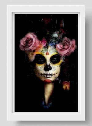 Out of the darkness portrait art print by Caroline Reed