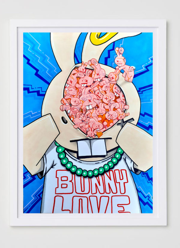 inside the mind of bunny fine art print illustration by Mr Bunny