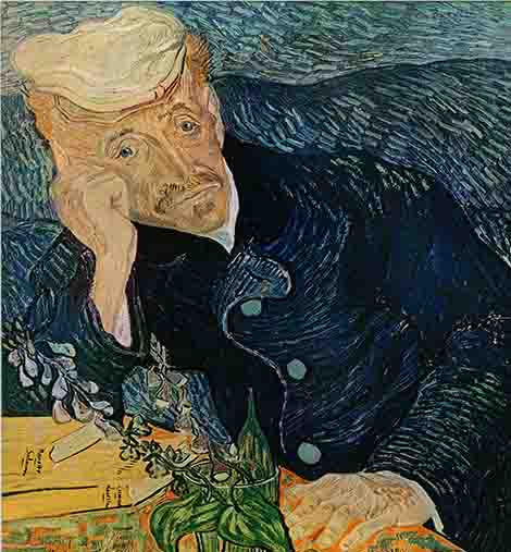 'Portrait of Dr Gachet' by Vincent Van Gogh. Just one of the twelve paintings featured in the Missing Masterpieces exhibition