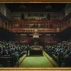 Devolved Parliament features the House of Commons filled with chimpanzees.