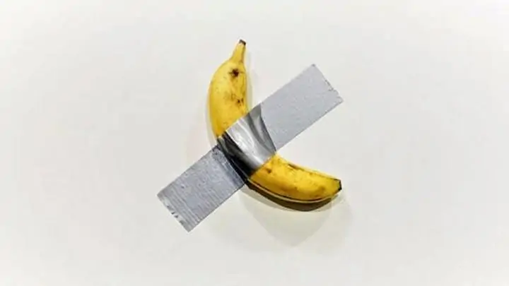 duct taped banana