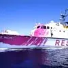 Banksy's rescue boat the 'Louise Michel'