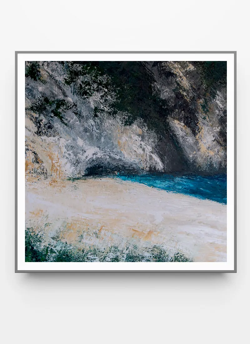 Myrtos by Fiona McLauchlan-Hyde contemporary abstract art print