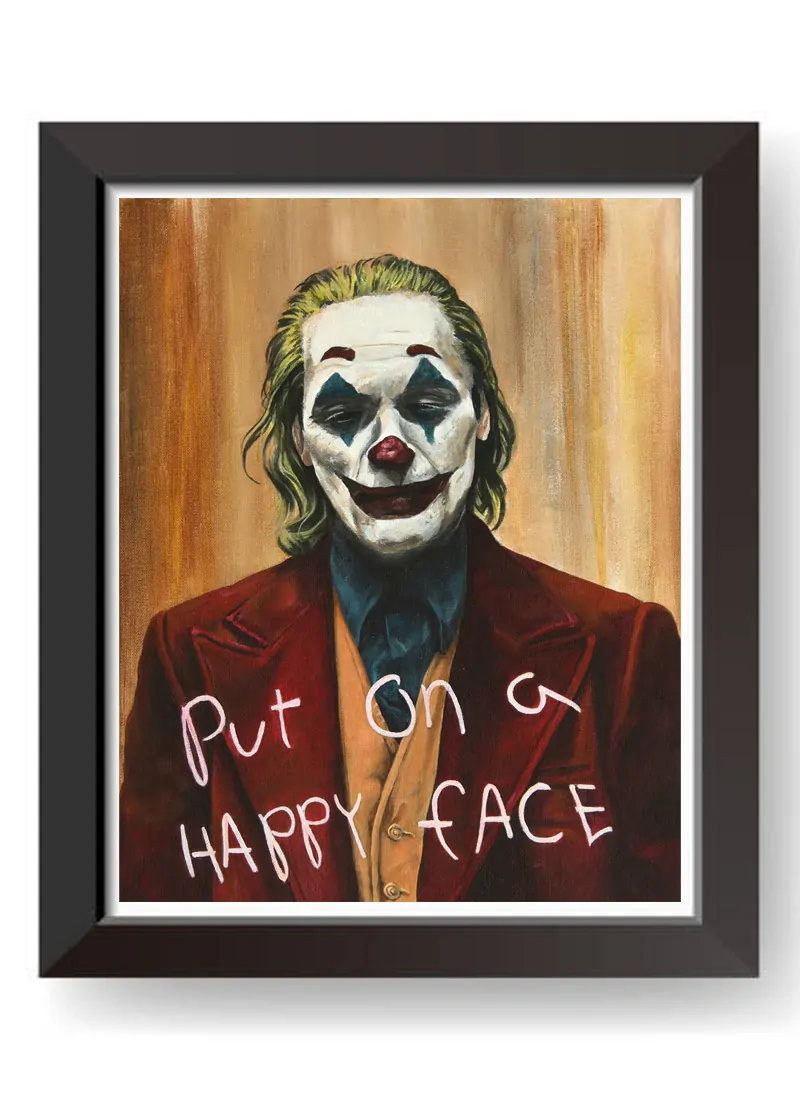 Put On A Happy Face by Mark Fox Joker Fine Art Print