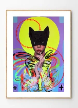 the high priestess by Virus contemporary art print
