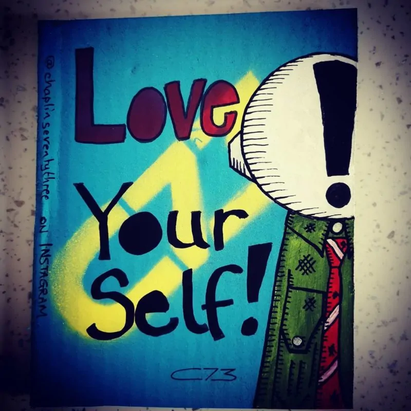 'Love Yourself' - a gentle reminder for World suicide prevention month by C73
