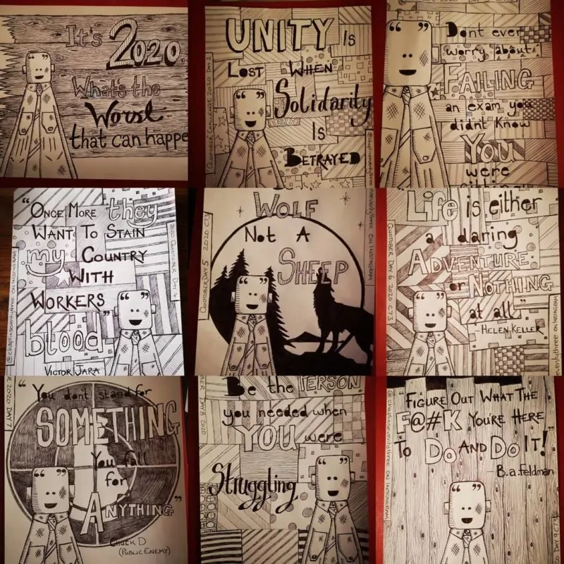 The first 9 days of Quotober by C73