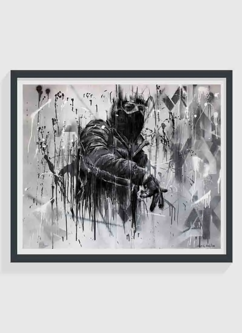 'Consciousness Needs No Language' - Street Art Print