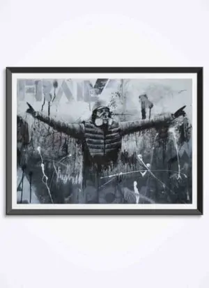 Frail powerful protest fine art print by Stomp The Holy Bones