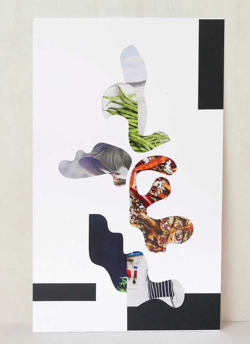 Deep Water original contemporary collage by James Ellis