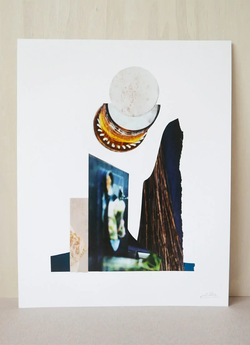Evolution original modern art collage by James Ellis