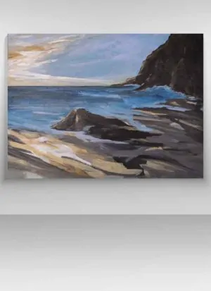 Solitude original fine art seascape by Sarah Perkins