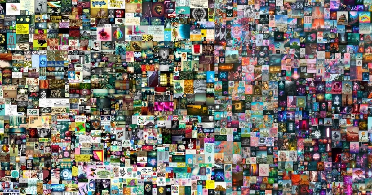 Beeple's NFT featured the first 5000 works for his 'Everdays' project and sold for over $69m at Christies