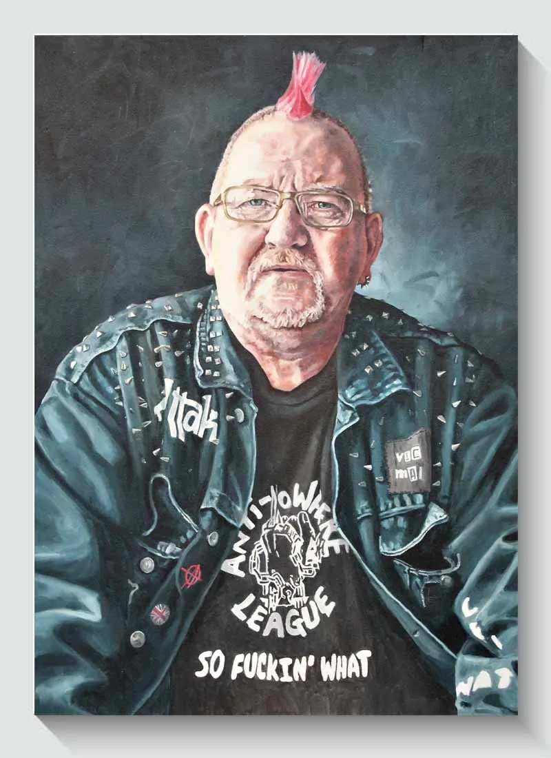 Daz - Fine Art Male Portrait Oil Painting by Louise Bird