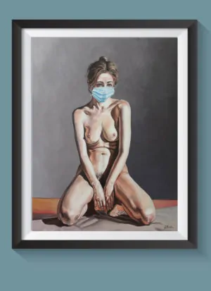 The Nude Normal: Female No.1 Figurative Nude Art Print by Louise Bird