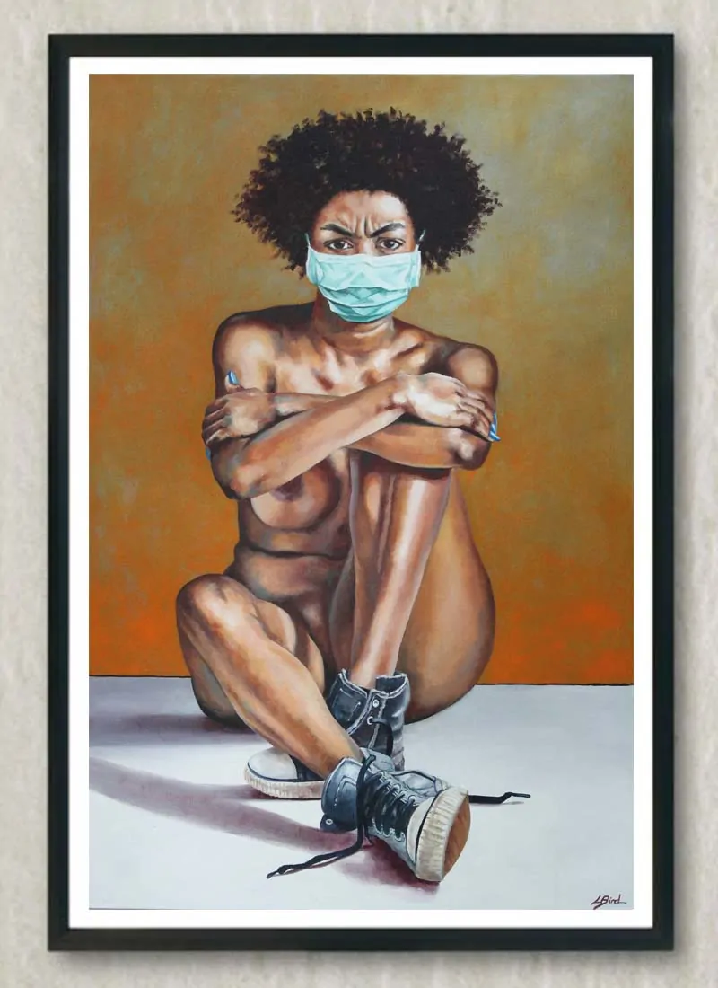 The Nude Normal: Female No.4 Female Nude Art Print by Louise Bird