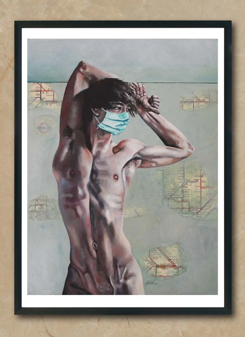 The Nude Normal: Male No.2 Male Nude Giclee Art Print by Louise Bird