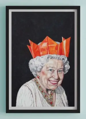 One Likes To Party Queen Fine Art Print Portrait by Louise Bird