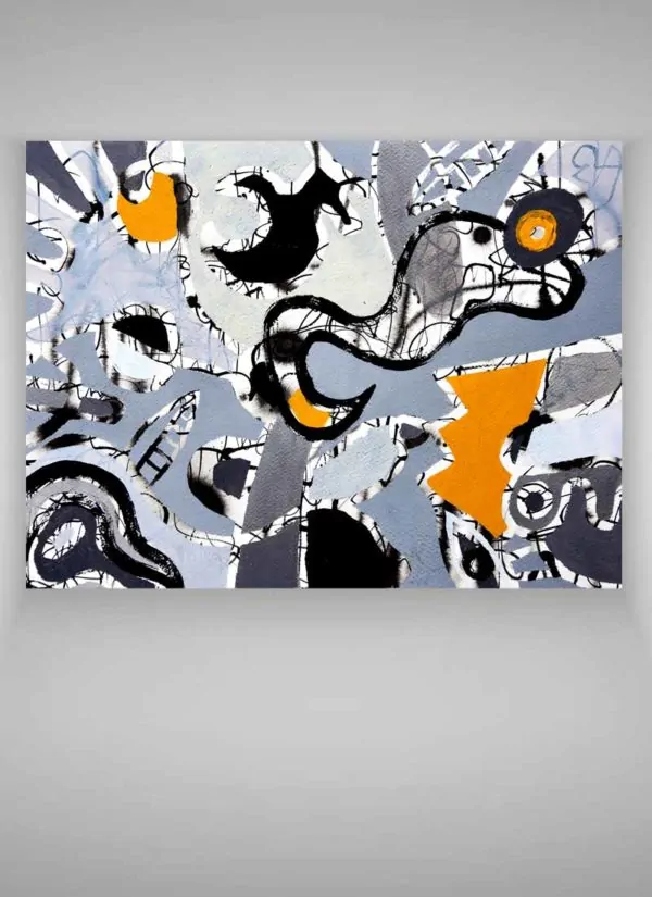 Lost Kingdom Original Abstract Expressionism Art by Szilvia Ponyiczki