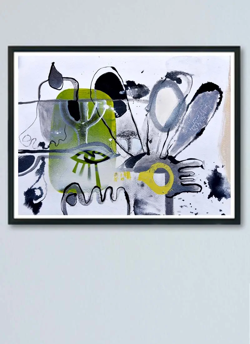 Magical Forest Abstract Fine Art Print by Szilvia Ponyiczki