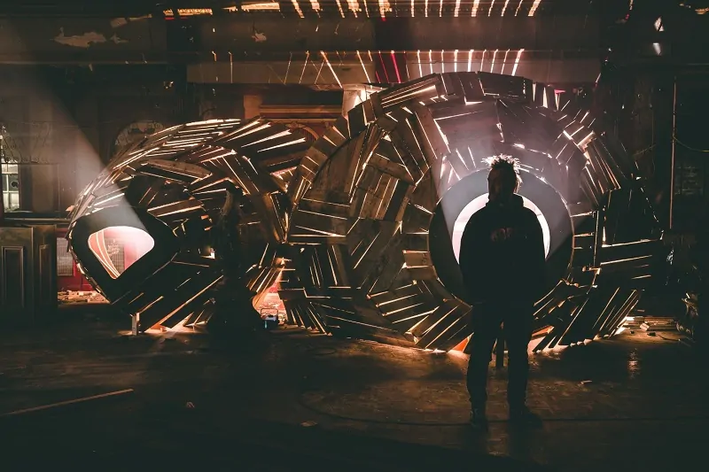 For the first time, this My Dog Sighs installation will incorporate sculpture, light and sound