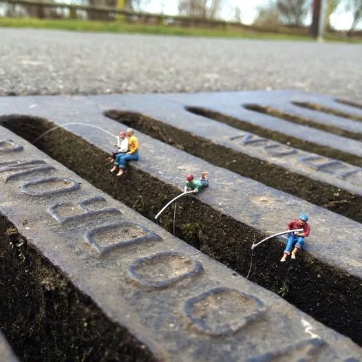 Wishful Thinking one of Roy Tyson's first works of art featuring his Roy's People