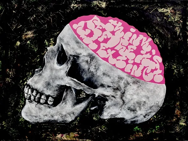 When you buy an original work of art, we believe you're buying much more than just a painting (Original artwork titled 'Think' by Paul Kneen)