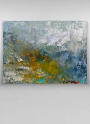 The Last Signs Of Autumn Signed Abstract Landscape by Sarah Perkins