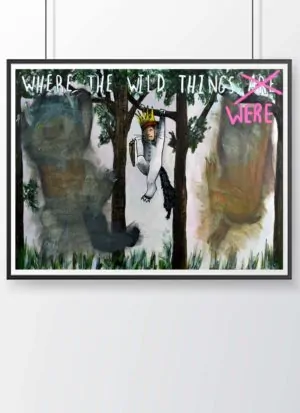 Where The Wild Things Were Environmental Art Print by Paul Kneen