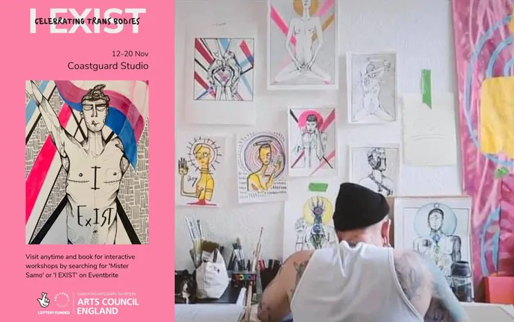 Mister Samo's week long exhibition I EXIST opens on Friday 12th November