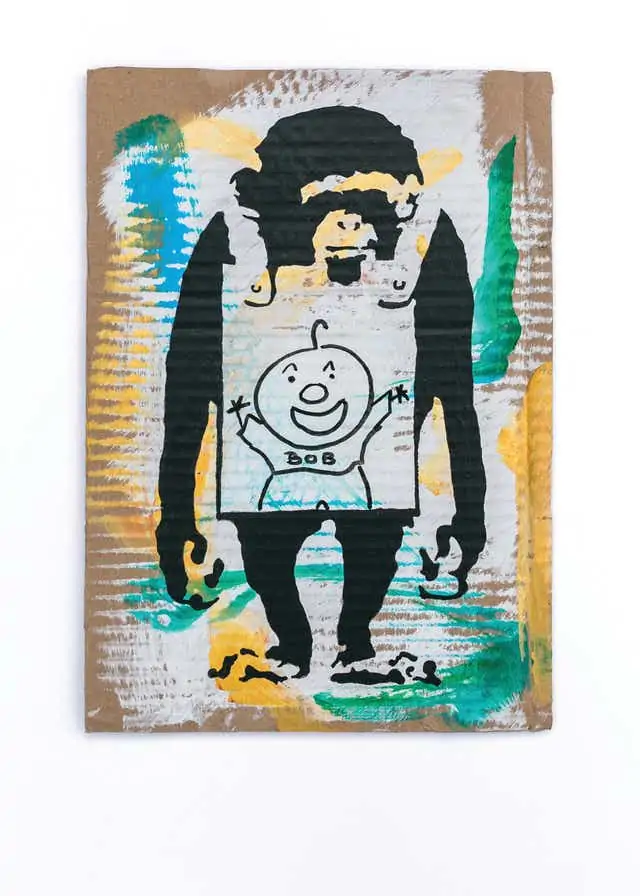 This Mason Storm x Background Bob piece raised £3,500 in the first auction