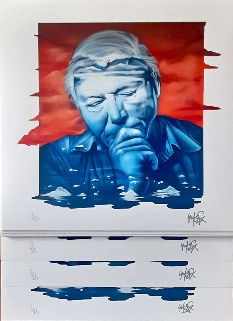 Each of the 25 prints is signed and numbered by Nathan NYCES Murdoch